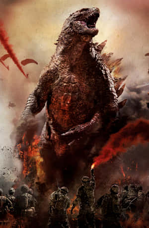 Godzilla prente — Xiaomi Pad Muurpapier