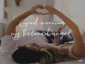 Goeie More My Geliefde Engel — Goeie more my lief Muurpapier