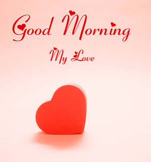 Goeie More My Liefde Hart Groet — Goeie more my lief Muurpapier