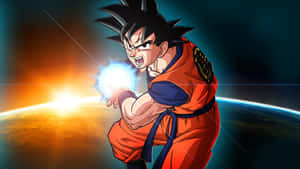 Goku veg teen Jiren van Heelal 11 — Dragon ball super GIF Muurpapier