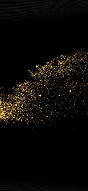 Gold Glitter Cute Dark Girly — iPhone Air Muurpapier