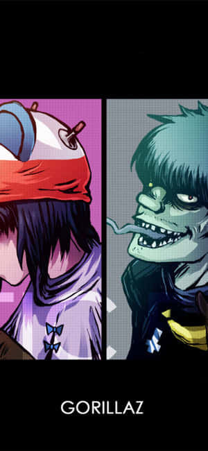 Gorillaz iPhone [agtergrond] — Xiaomi 18 Pro Max Muurpapier