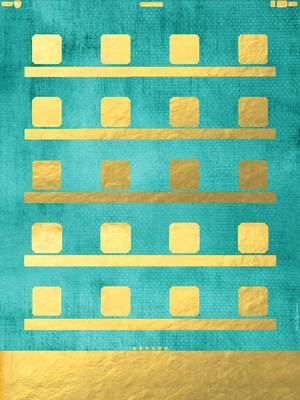 Goud en Teal iPad Mini