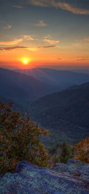 Great Smoky Mountains Nasionale Park Goue Son — Vivo V60 Muurpapier
