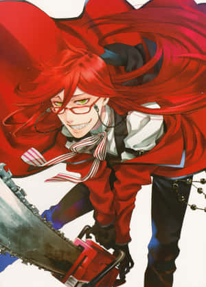 Grell Sutcliff wat 'n pose in 'n pragtige agtergrond slaan — Kindle Muurpapier
