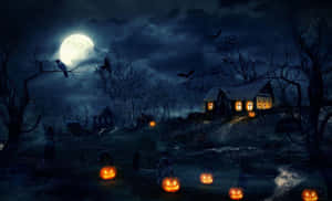 Griezelige Halloween prente — Halloween estetiek Muurpapier