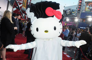 Griezelige Hello Kitty Halloween Mummie-agtergrond — Hello Kitty Halloween Muurpapier