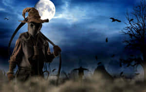 Estetiese Grillerige Halloween-agtergrond — Oulike estetiese halloween Muurpapier