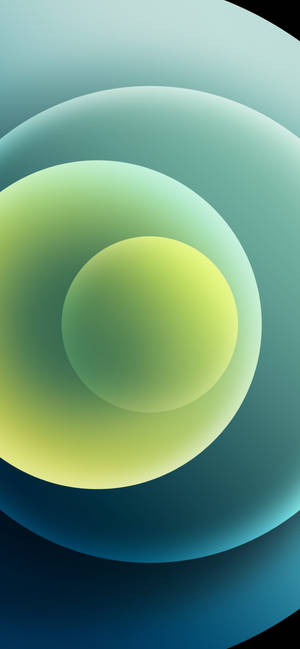 Groen bolletjies iPhone 12 muurpapier