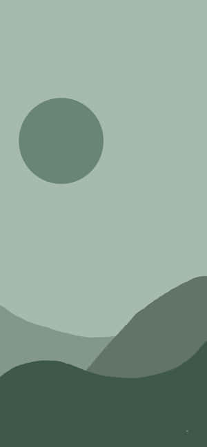 Groen Estetika agtergrond — iPhone 14 Pro Max Muurpapier