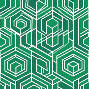 Minimalistiese groen en wit meetkundige muurpapier. — Pixel Watch 5 Muurpapier