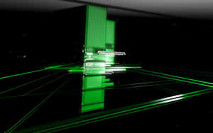 Groen LED — Neon Muurpapier