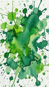 Abstracte groen waterverfspatsel agtergrond.