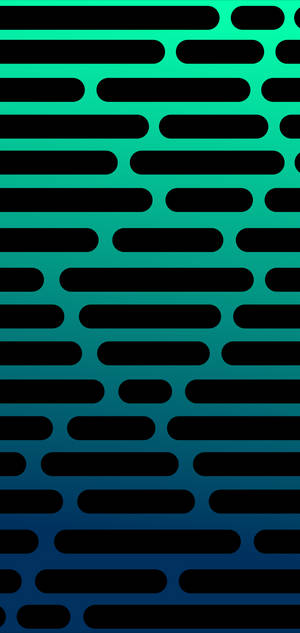 Groenblou en swart Galaxy S10-agtergrond — iPhone 12 Muurpapier