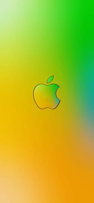 Groenerige Geel Apple Logo iPhone — Galaxy S26 Muurpapier