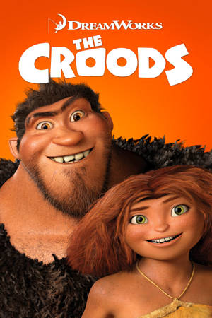 Grug en Eep van die Croods-animasie geniet hul gesinsavontuur — Xiaomi Pad Muurpapier