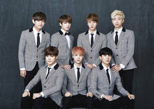 Grys Geruite Pak Cool BTS Skootrekenaar