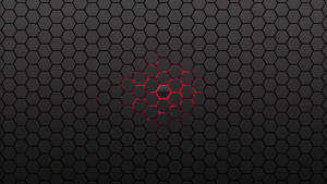 Grys Heksagoonpatroon muurpapier. — 2560x1440 Muurpapier