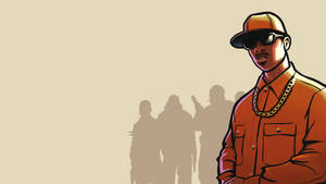 GTA SA 4K Swart Man in Oranje
