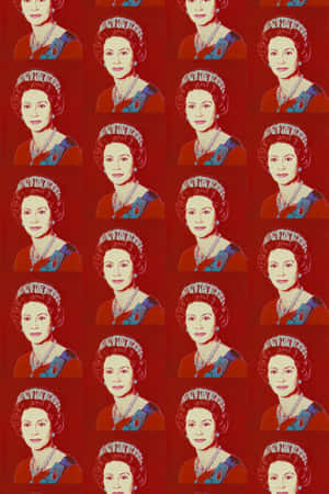 Haar Koninklike Hoogheid, Koningin Elizabeth II in koninklike drag — Huawei MatePad 11.5 (2026) Muurpapier