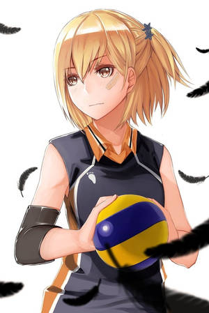 Haikyuu 4K Hitoka Yachi — Xiaomi Pad 8 Muurpapier