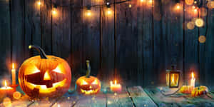 Halloween Pampoen Agtergrond — Grusige halloween Muurpapier