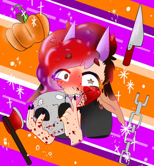 Halloween PFP Oulike Kind Wat Skedel Vashou — Honor Magic V Flip 2 Muurpapier