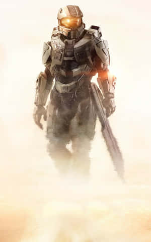 Master Chief Foon — Pixel Tablet Muurpapier