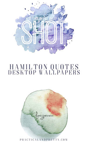 Hamilton My Shot en Forgiveness liedere estetiese agtergrond — Honor Pad 10 Muurpapier