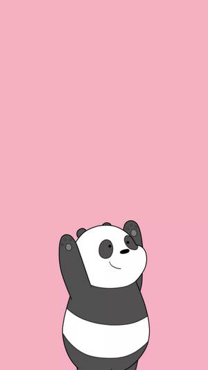 Happy Panpan Oulike IPhone-agtergrond — Smaaklike iPhone Muurpapier