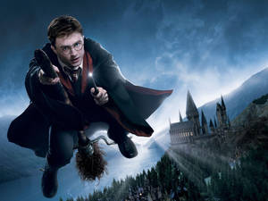 Harry Met Tower Harry Potter Skootrekenaar — Estetiese harrie potter Muurpapier