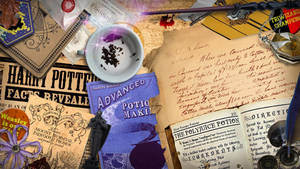 Harry Potter Estetiese Towerdrankboek — Harry potter estetika Muurpapier