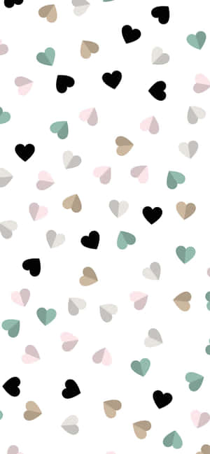 Hartroerende Valentynsdag-agtergrond — iPhone 12 Pro Muurpapier