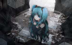 Hartseer Anime Agtergrond — Hartseer anime GIF Muurpapier