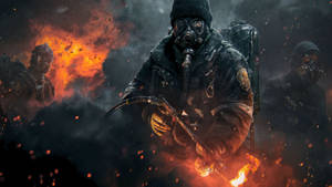 The Division 2 Vlammenwerpers muurpapier. — 2560x1440 Muurpapier