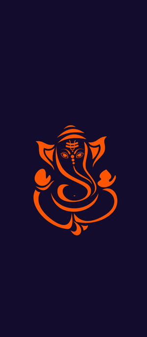 Lord Ganesha Icon IPhone — Galaxy Z Flip Muurpapier