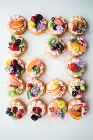 Heerlike Lente-nagereg met Vars Bessies en Blomme — Huawei Pura X Muurpapier