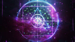 Heilige Geometrie Geestelike Estetiek — Spirituele Estetiek Muurpapier