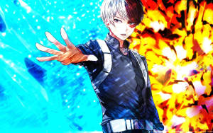 Held Nr. 39 Oulike Todokori-agtergrond — Snoesige todoroki Muurpapier