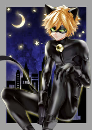 Cat Noir prente — Cat Noir Muurpapier