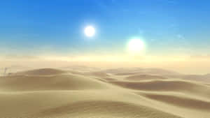 Tatooine-agtergrond — Star Wars Muurpapier