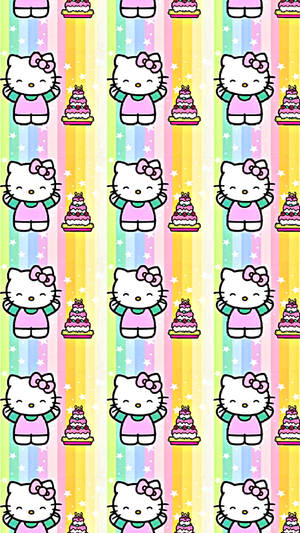 Hello Kitty in oulike pastelkleure