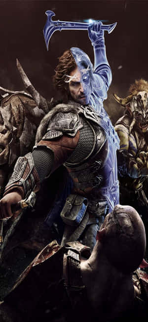 Iphone X Shadow Of Mordor Agtergrond — iPhone 17 Muurpapier