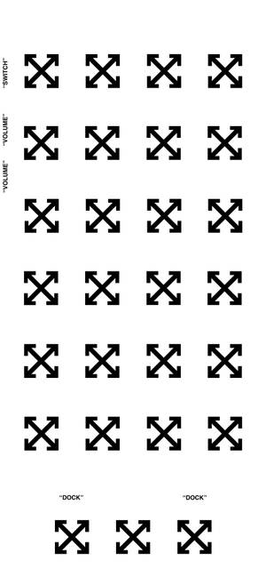 Off White kruis pyl patroon-agtergrond — iPhone 17 Pro Max Muurpapier