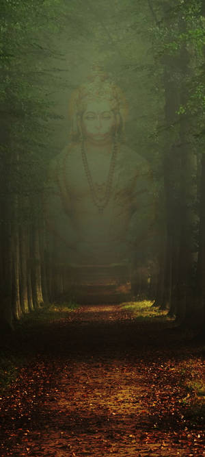 Hindoe God Hanuman Verskyning — Pixel 10 Pro Fold Muurpapier