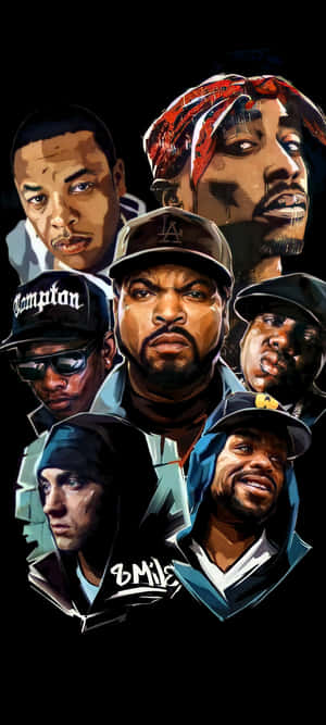 Rapper Collage — 1440x3200 Muurpapier
