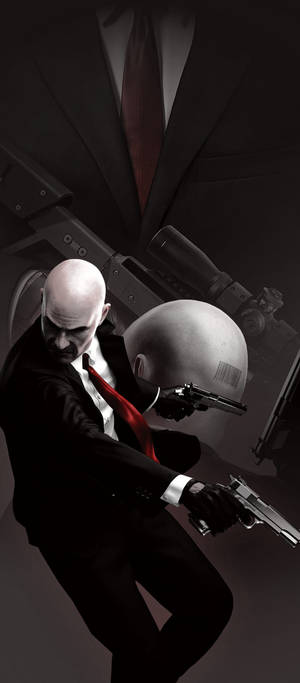 Hitman Swart — Galaxy A07 Muurpapier