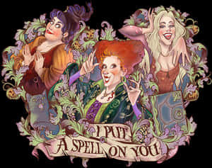 Deursigtige Hocus Pocus Knipkuns - Gratis Hocus Pocus Prent, Prent Aflaai — Heksagtige estetiek GIF Muurpapier