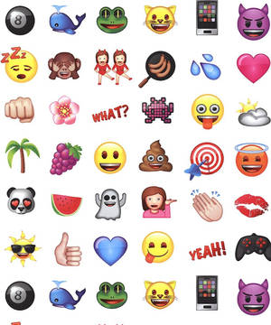 Hoë resolusie 3d emoji wit muurpapier — Motorola Razr Ultra 2025 Muurpapier