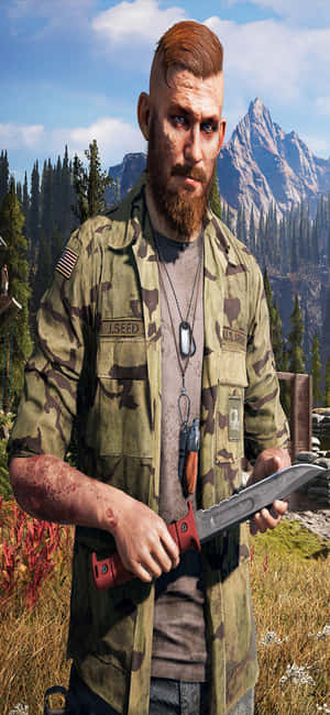 iPhone XS Far Cry 5-agtergrond — iPhone 15 Plus Muurpapier